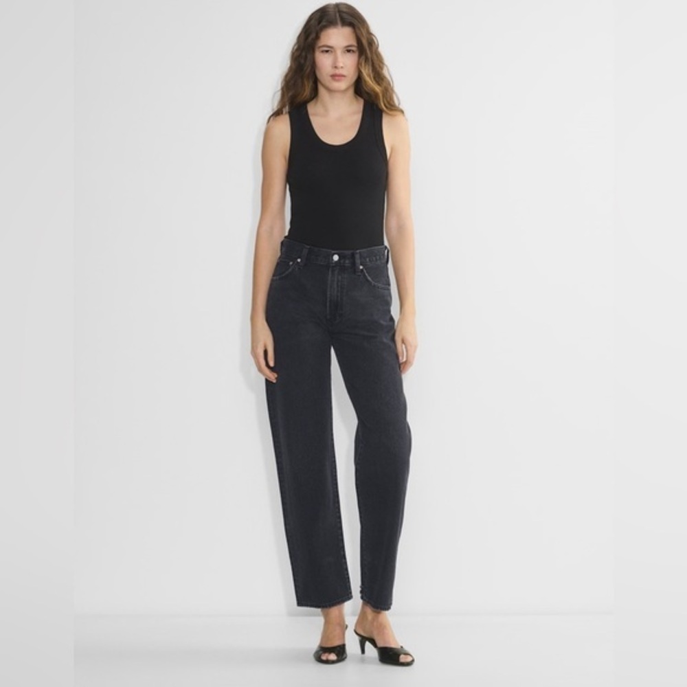 Wilfred Free Black High Rise Jeans Straight Slim Leg Classic Denim Size 26